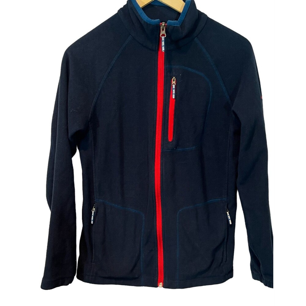 Columbia Boys Full Zip Fleece Jacket - Size Large Navy / Red older kid